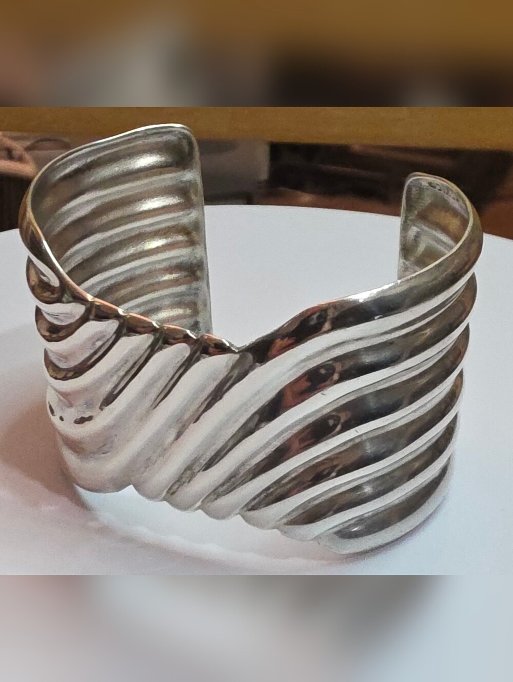 TAXCO la NATIVE AMERICAN 61 TR-110  STERLING SILVERl 925 CUFF BRACELET 61.20
